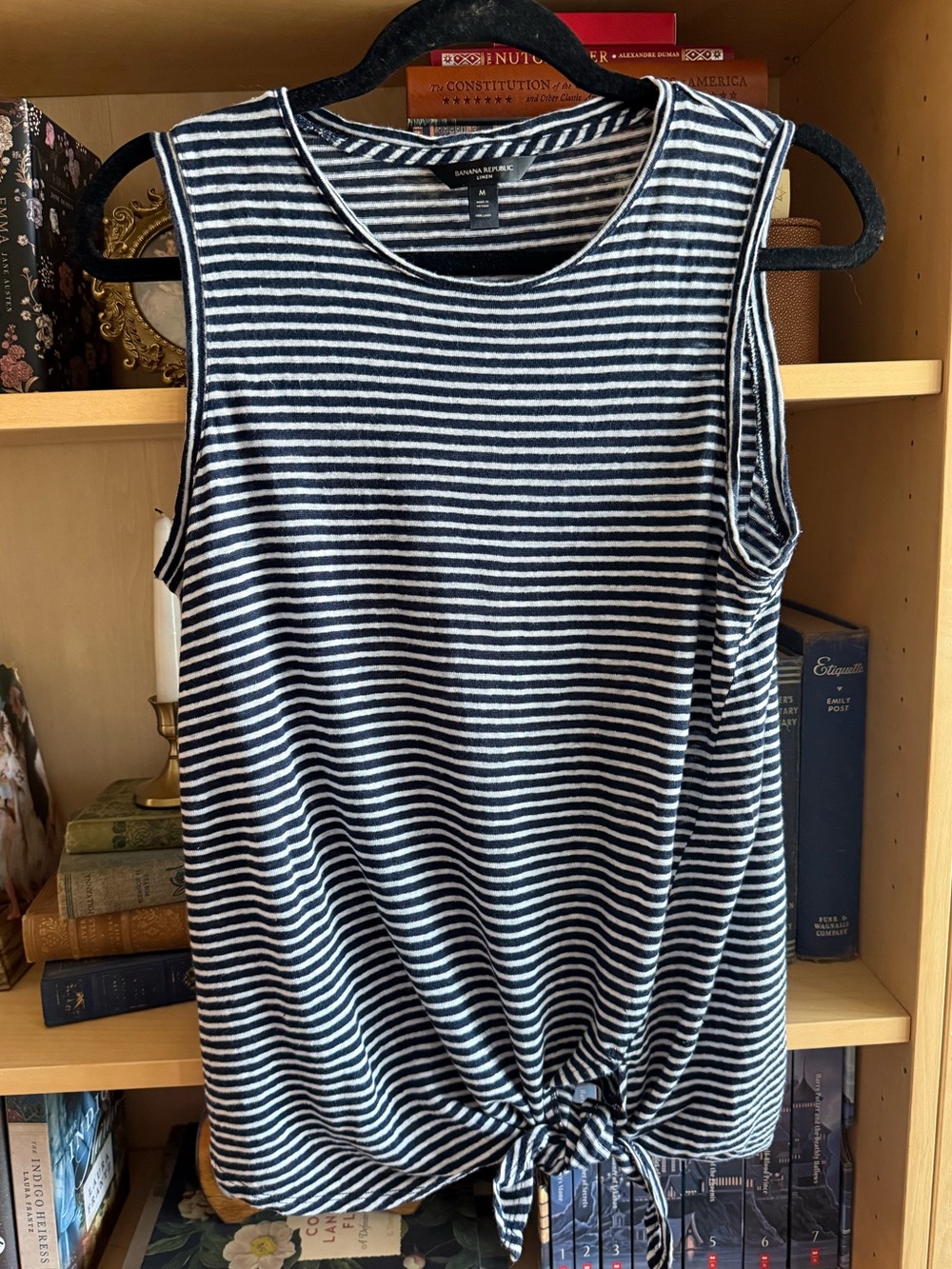 Banana Republic Linen Striped Tank